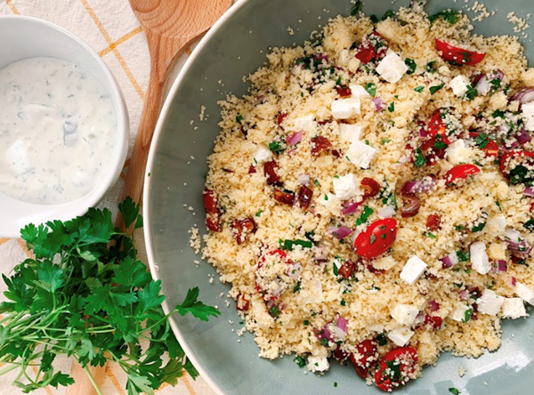 Bright Mediterranean couscous