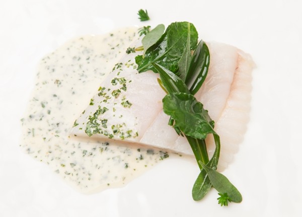 Brill with fish fumet and sea herbs