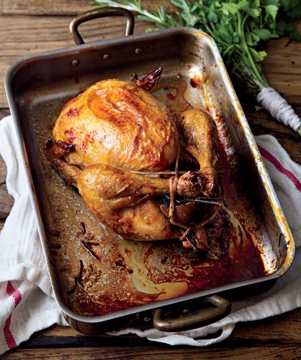 Brined chicken