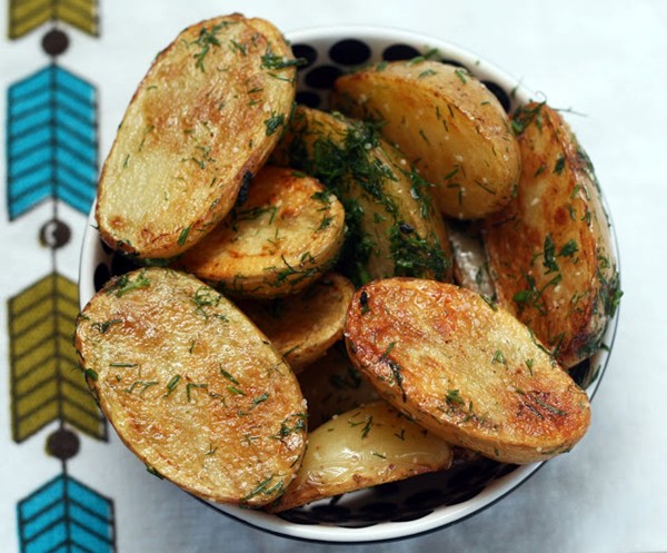 Brined dill potatoes