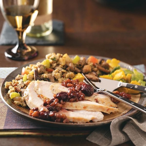 Brined grilled turkey breast