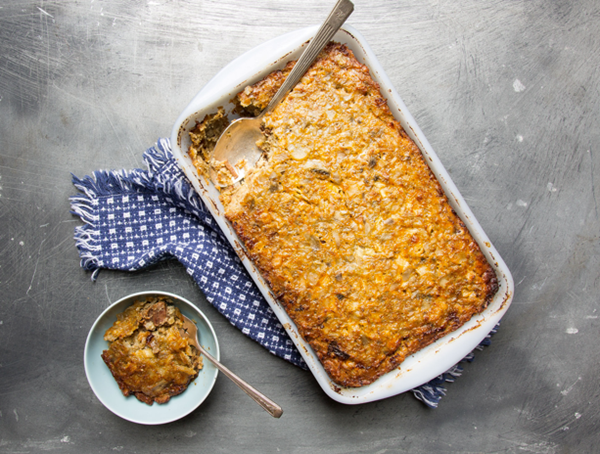 Brisket & potato kugel