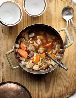 Brisket and vegetable soup