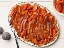 Brisket with carrots and onions
