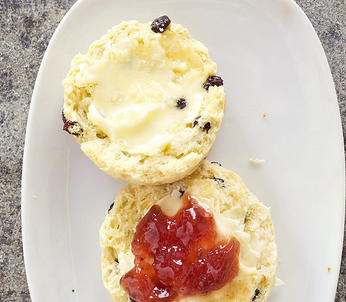 British-style currant scones