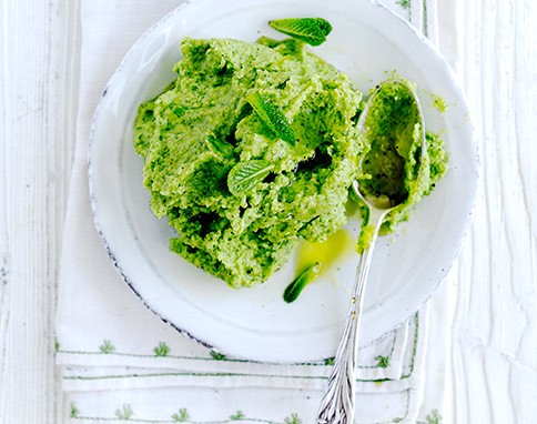 Broad bean puree