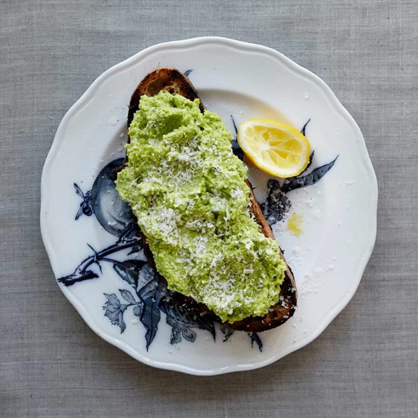 Broad bean puree