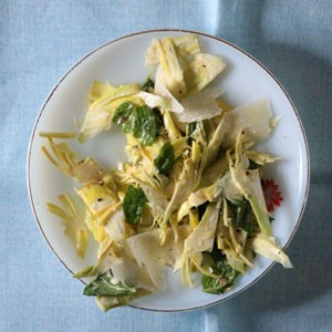 Broad beans and artichokes