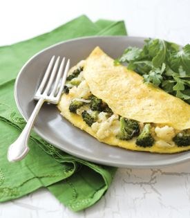 Broccoli & cauliflower omelets