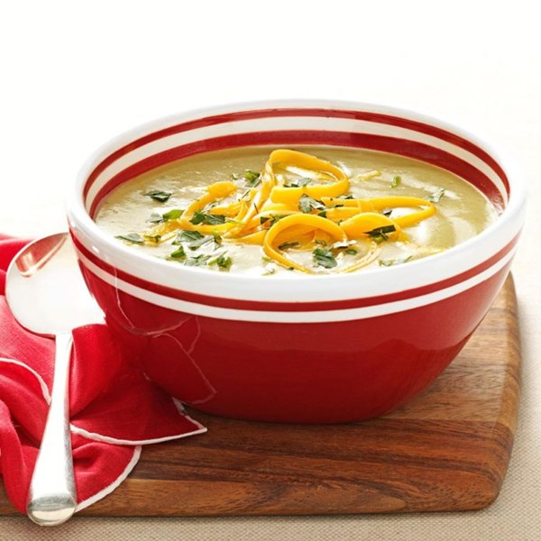 Broccoli & cheese potato soup