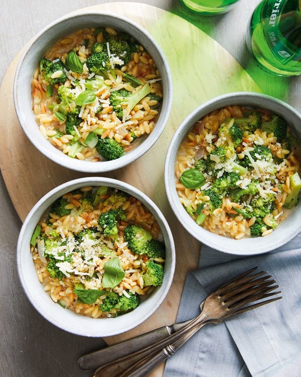 Broccoli & orzo risotto