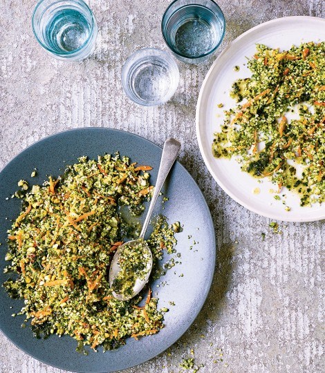 Broccoli and carrot tabbouleh