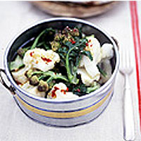 Broccoli and cauliflower salad