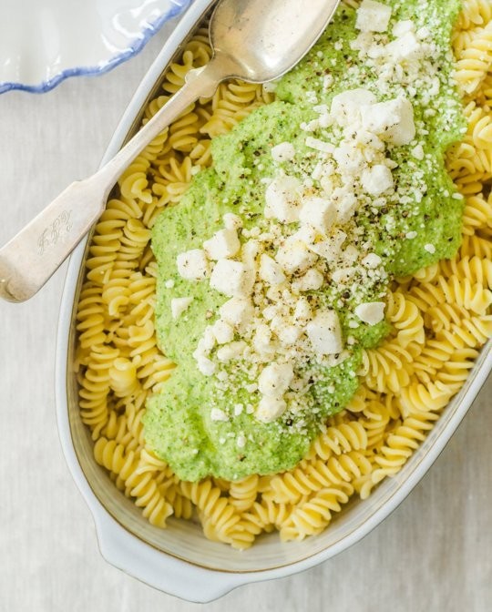 Broccoli and feta pasta sauce