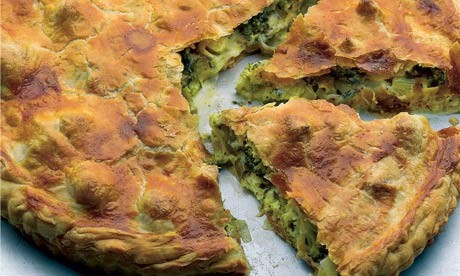 Broccoli and Gorgonzola pie