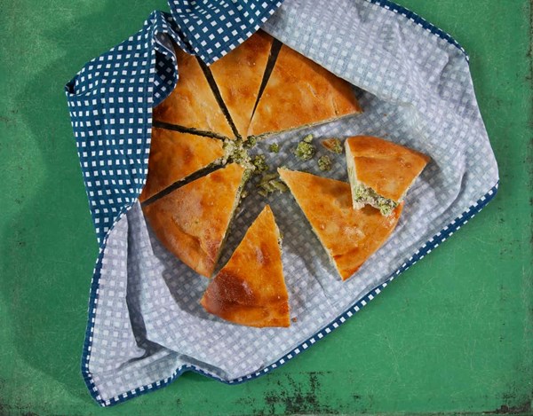 Broccoli and ricotta torta