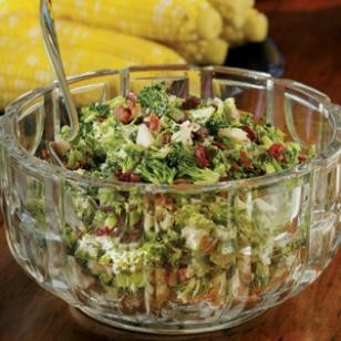 Broccoli-bacon salad