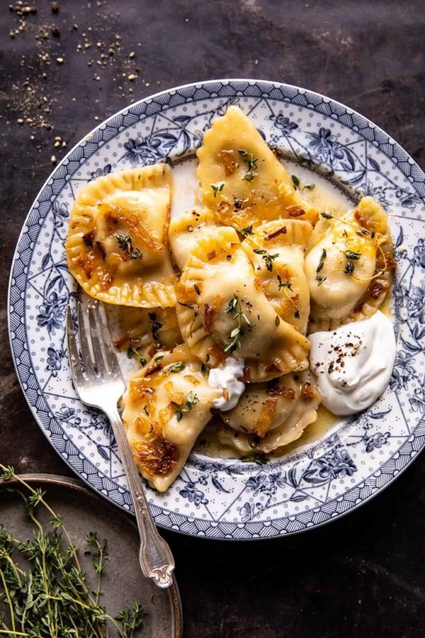 Broccoli cheddar potato pierogi