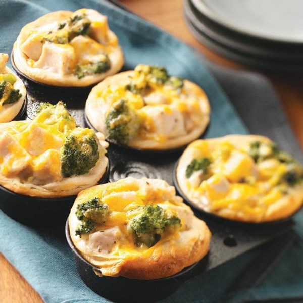Broccoli-chicken cups