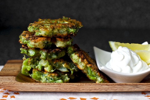 Broccoli Parmesan fritters