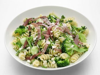 Broccoli pasta with capicola