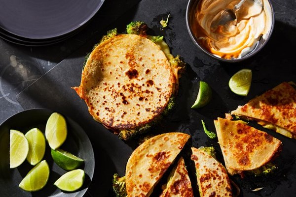 Broccoli quesadillas 