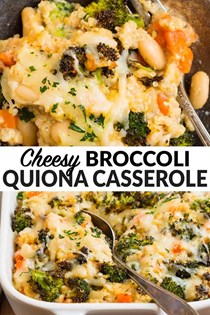 Broccoli quinoa casserole