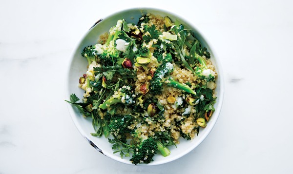 Broccoli-quinoa salad with buttermilk dressing