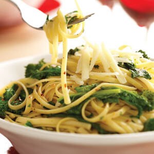 Broccoli rabe & garlic pasta