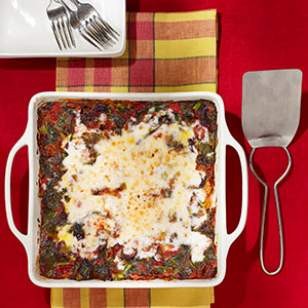 Broccoli rabe & turkey sausage lasagna