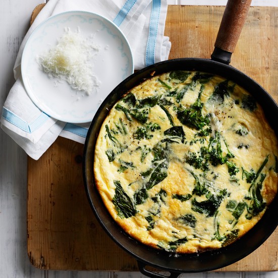 Broccoli-rabe and ricotta frittata 