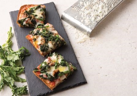 Broccoli rabe and sausage [pizza]