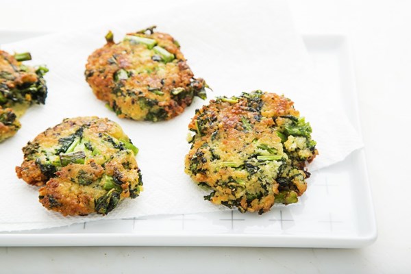 Broccoli rabe cakes