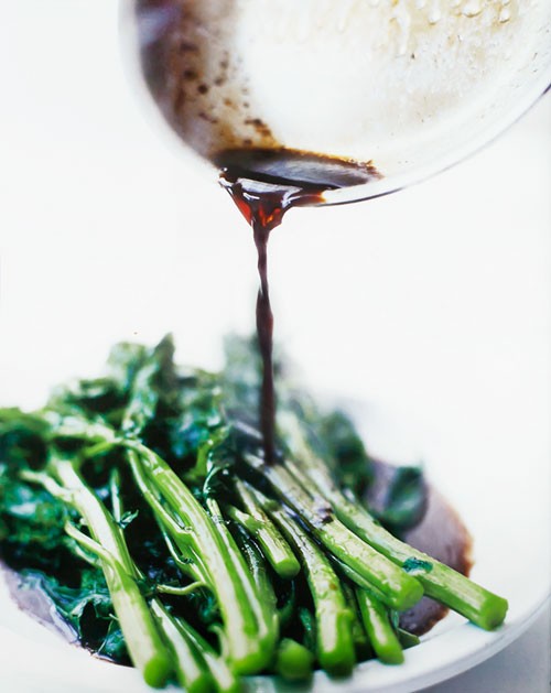 Broccoli rabe with balsamic brown butter