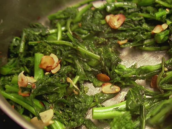Broccoli rabe with garlic