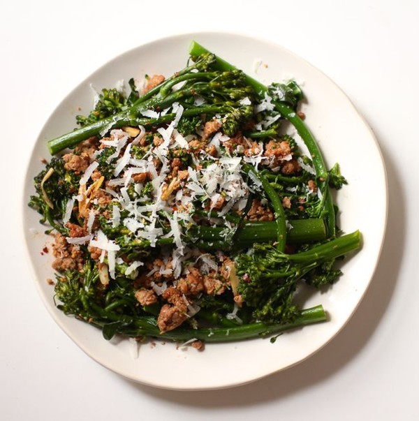 Broccoli rabe with sausage