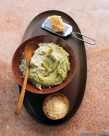 Broccoli Romanesco and Parmesan puree