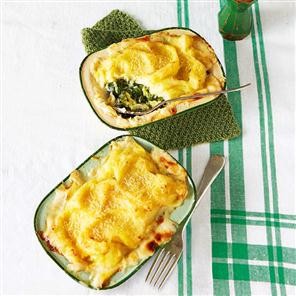 Broccoli, spinach and Parmesan pies