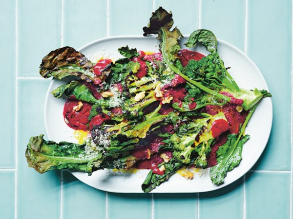 Broccoli steaks with tkemali