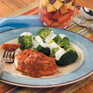 Broccoli with lemon sauce