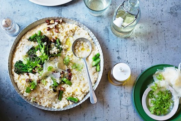 Broccolini & Parmesan risotto