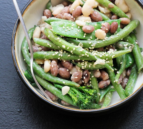 Broccolini and sweet sesame salad