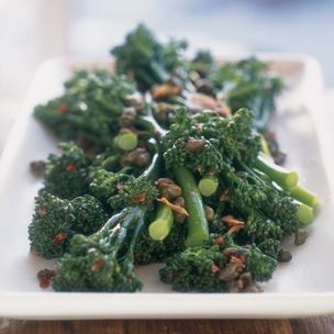 Broccolini with garlic and anchovies