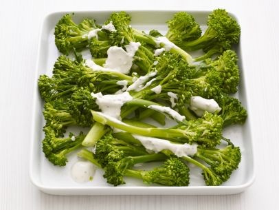 Broccolini with mustard dressing