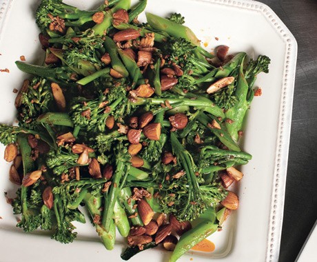 Broccolini with smoked paprika, almonds, and garlic