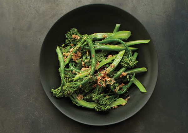 Broccolini with spicy sesame vinaigrette