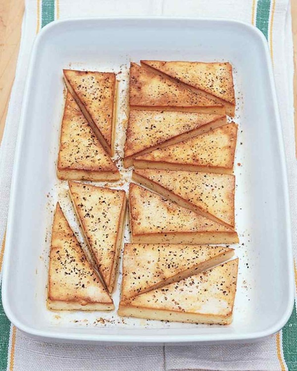 Broiled black-pepper tofu