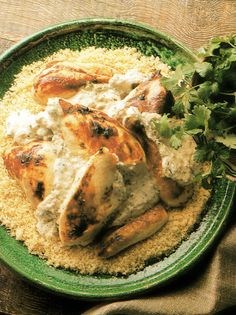Broiled chicken in yogurt