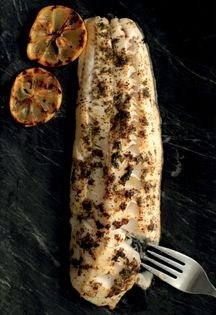 Broiled fish with lemon (Riba so limon)