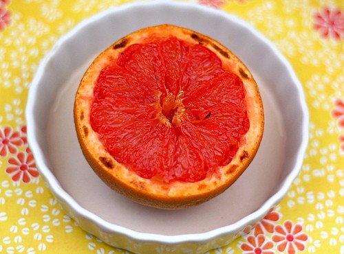 Broiled grapefruit